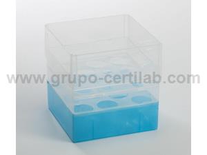 CAIXAS EM POLIPROPILENO PARA 10 TUBOS 50 ml (12 CAIXAS)